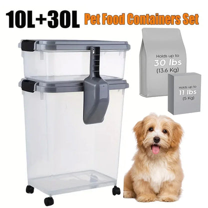 40L Large Airtight Pet Food Storage Container.