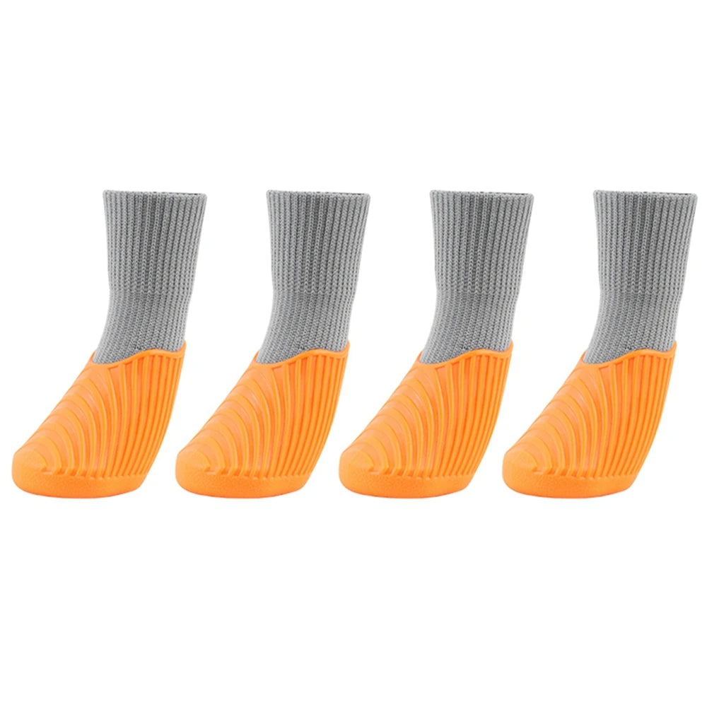 4 Pcs Outdoor Pet Dog Boots, Paw Protectors, Comfortable, Waterproof, Anti-slip Boots For Small, Medium, Large Dogs and Cats.