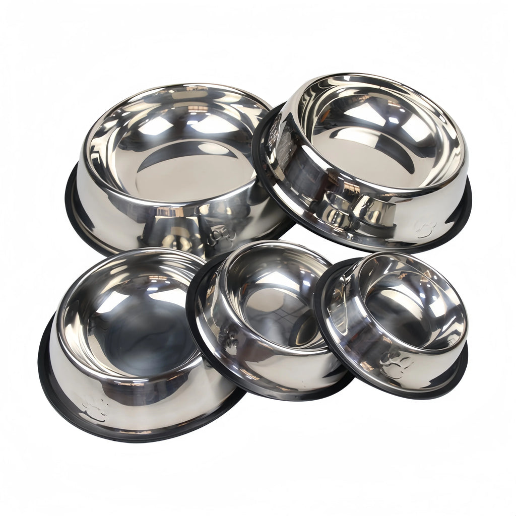Pet Stainless Steel Feeding or Drinking Bowl.
