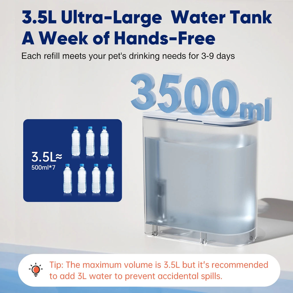 Stainless Steel Bowl Water Dispenser Purifies the Wireless Drinking Bowl For Dogs and Cats.