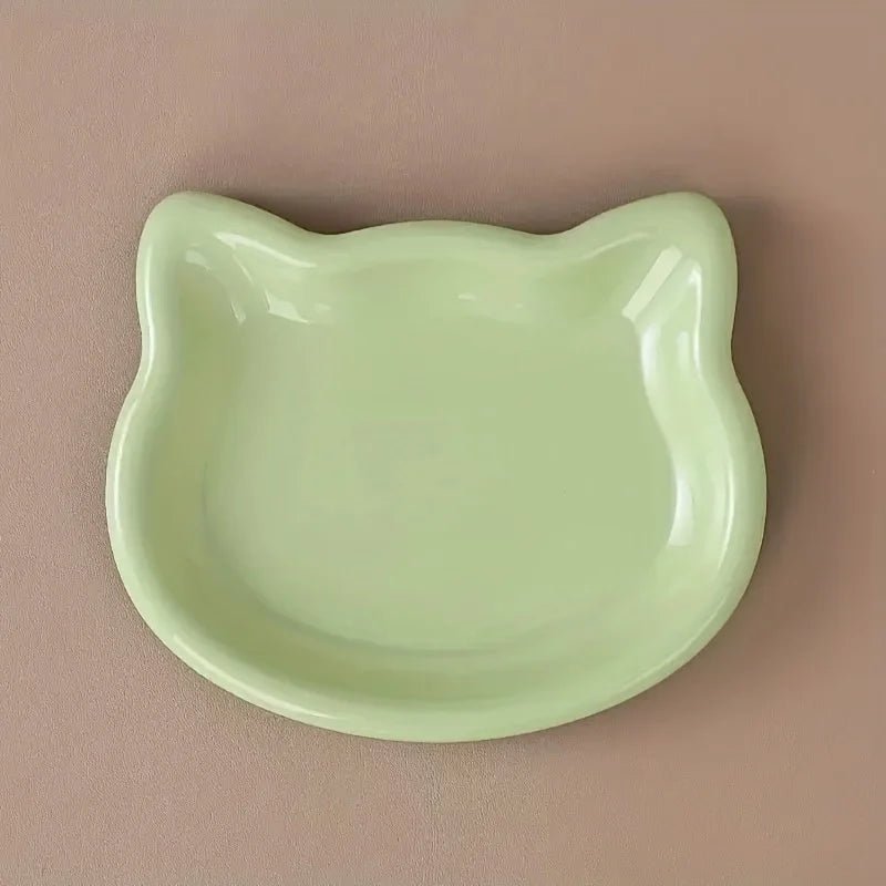 4-Color Pet Bowl Cat Food Dish. Home Use Pet Bowl.