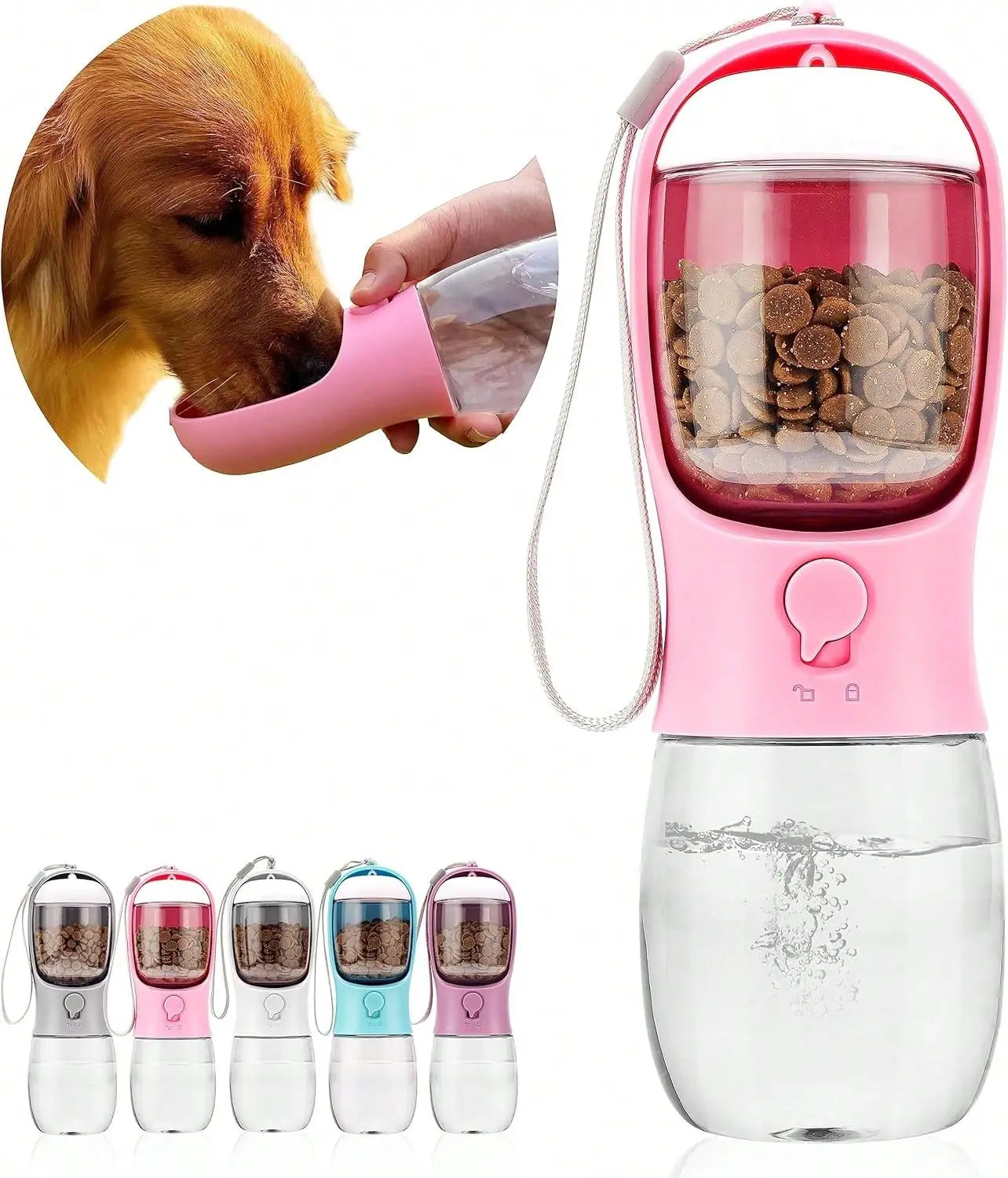 Pet Feeding Cup, Leak Proof Portable Pet Water Bottles For Dogs.