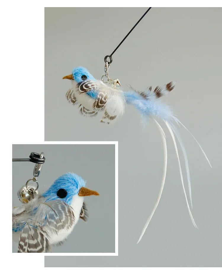 Cat Wand with Bell, Powerful Suction Cup, Interactive Toys for Cats and Kittens.