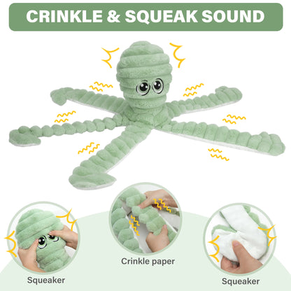 Octopus Pet Grinding Teeth Squeaky Plush Toy.                                , Chewing Toy For Dog Interactive Supply, Animal Pet Toy For Small Medium Dog