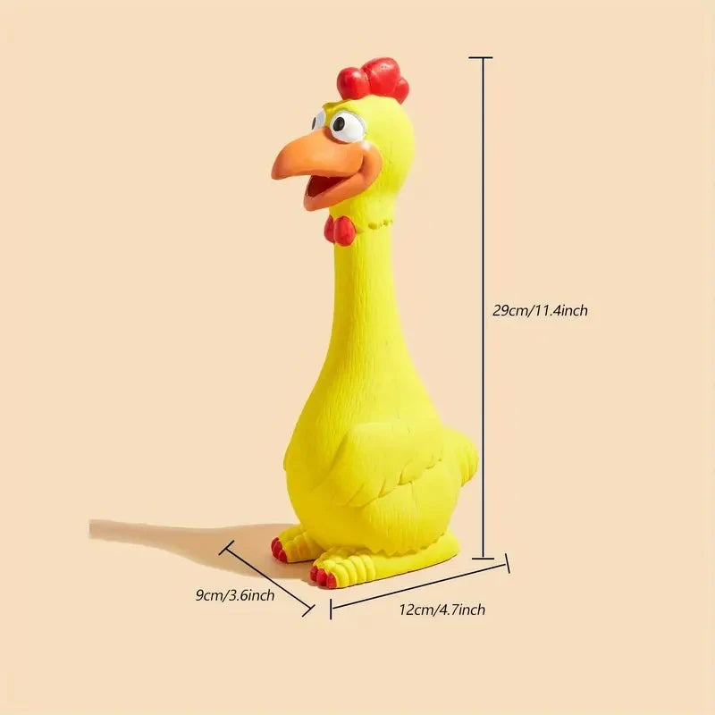Large Cartoon Latex Screaming Chicken & Duck Toy