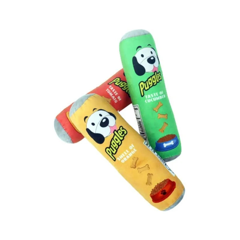 Plush Dog Toys Beer Bottle Shaped for Small, Medium and Large Dogs.  Bite Resistant, Squeaky and Interactive.