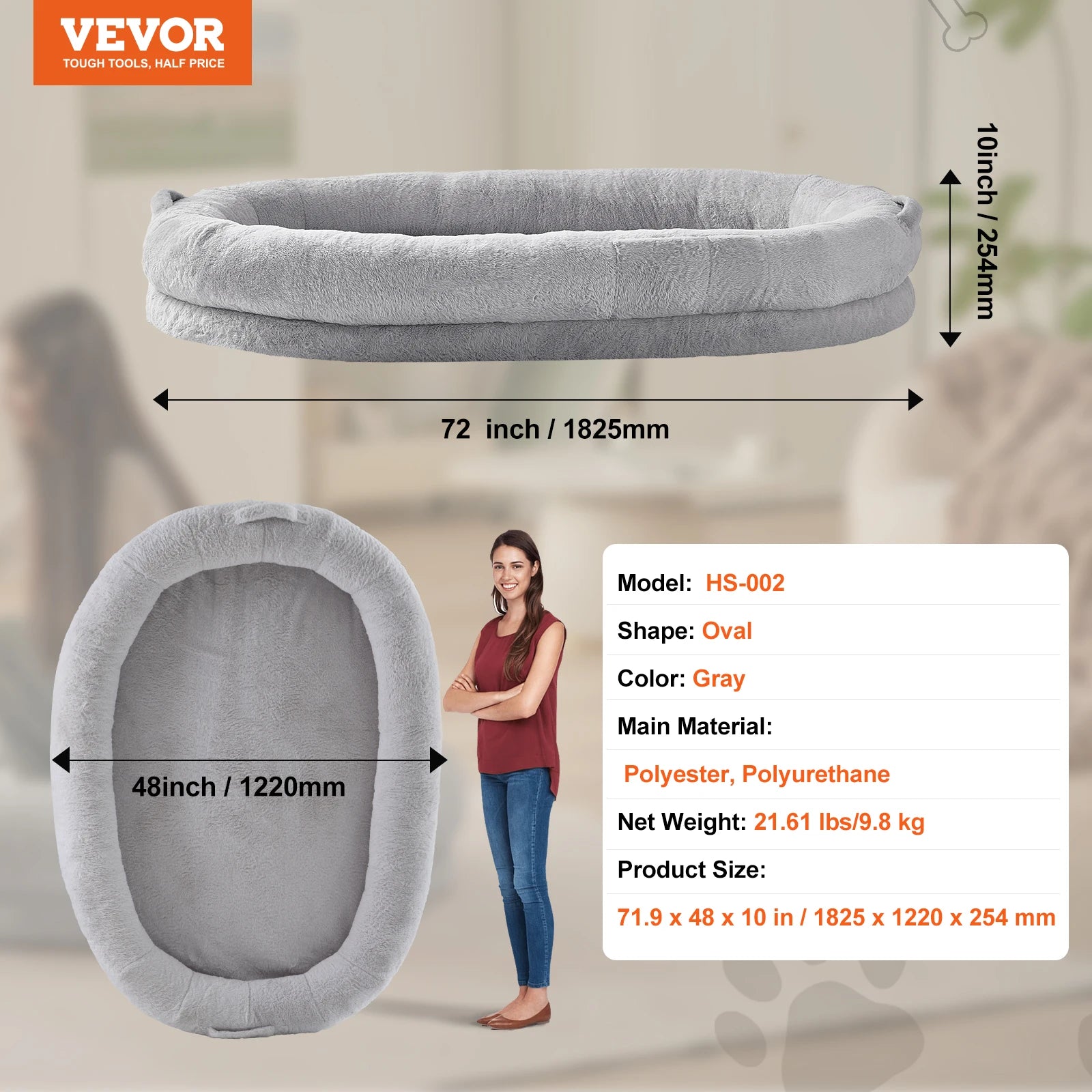 Human Dog Bed for Adult Human and  Dog in Dog Bed to bond.