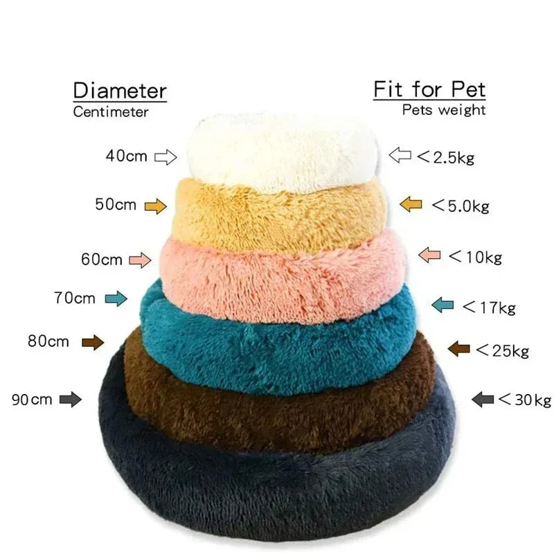 Round Winter Warm Pet Bed.