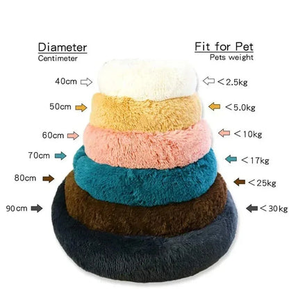 Round Winter Warm Pet Bed.