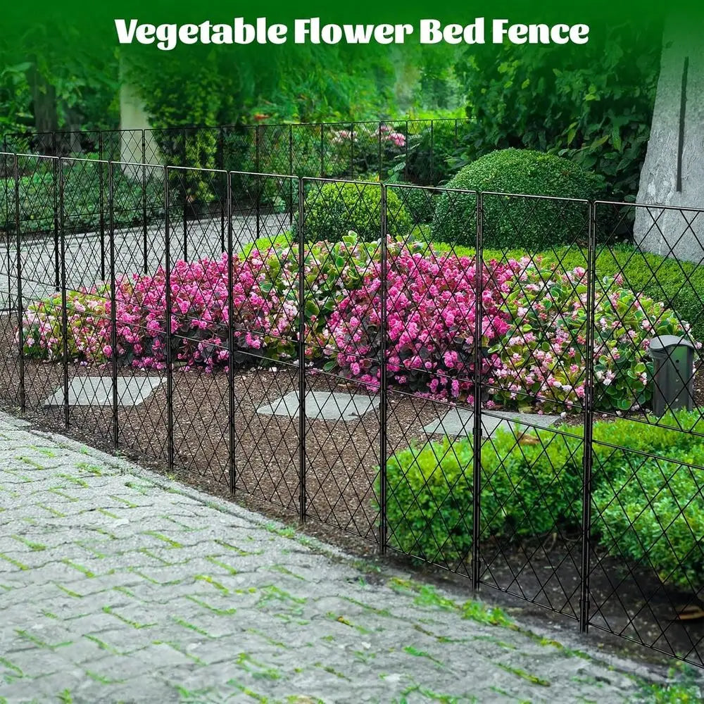 Rustproof Metal Fence, 10 Pack.
