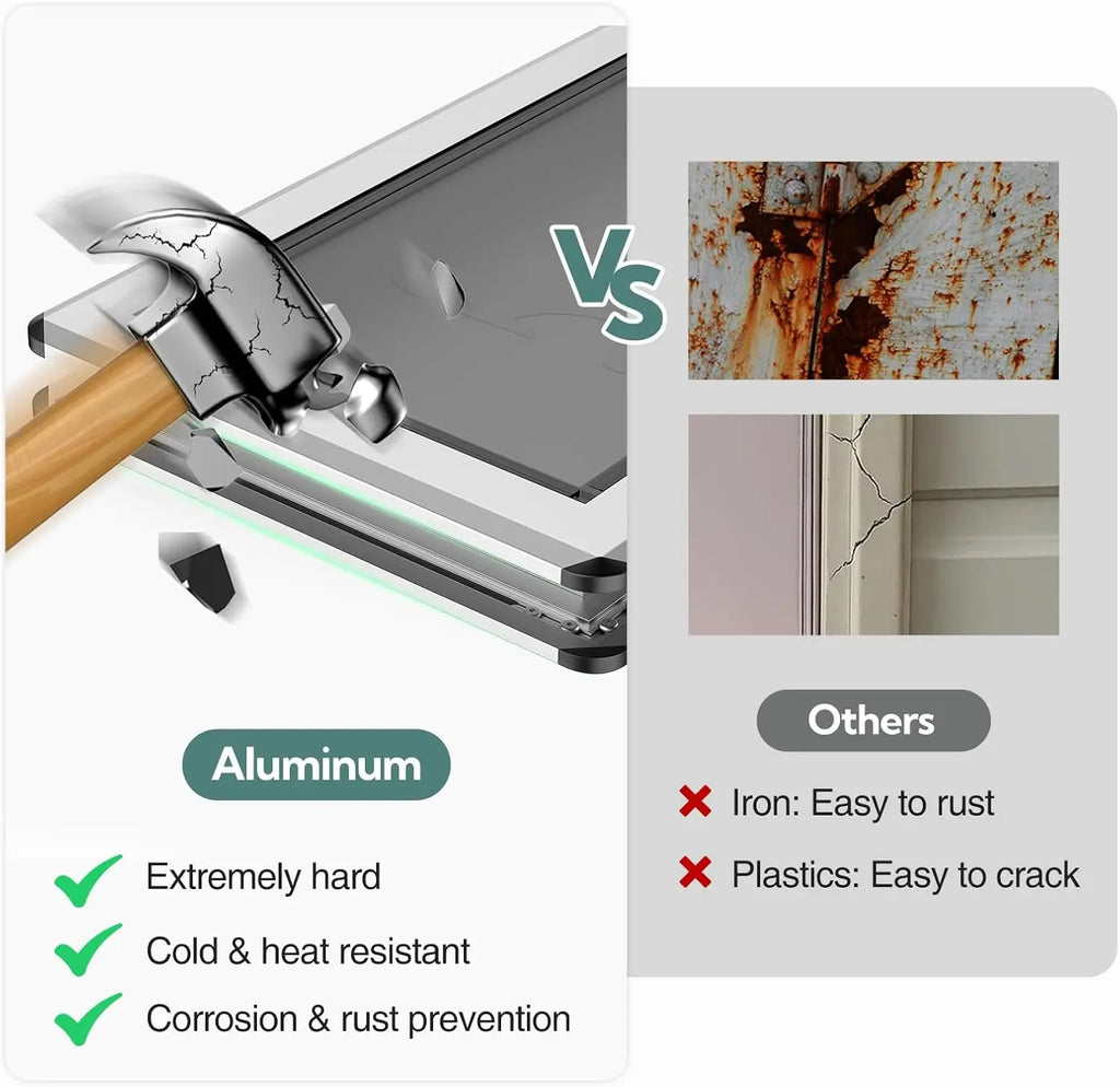Exterior Door Application, Aluminum Frame, Rust Resistant and Energy Efficient Large Dog Door for Pets Up to 100 lb.