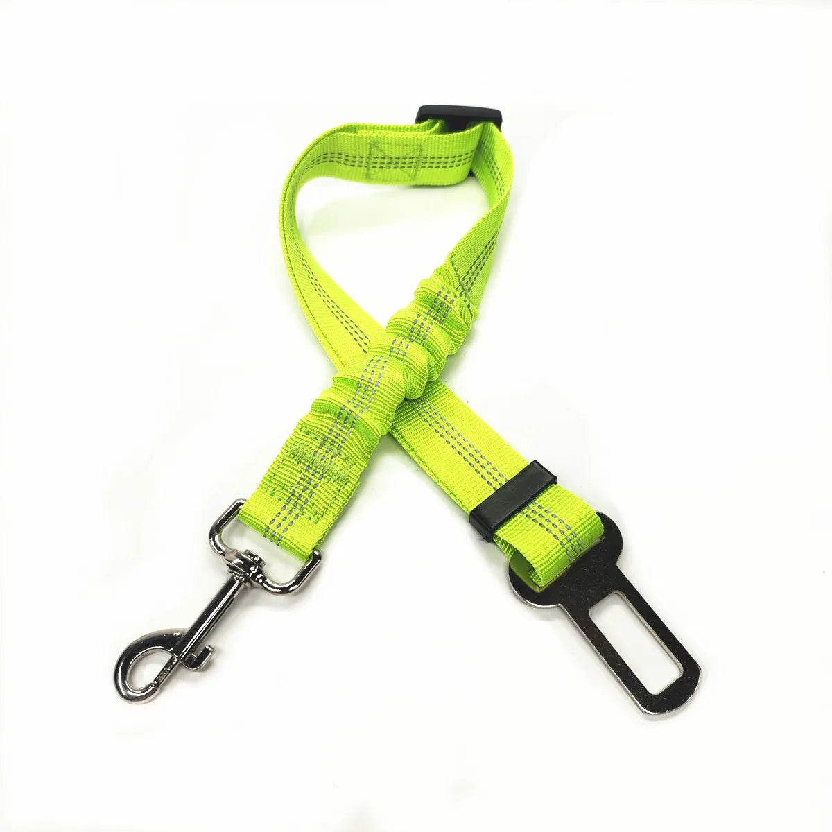 Adjustable Pet Car Seat Belt Leash for Dog Safety.  Has Nylon, Reflective, Cushioning, Elasticity Leash.