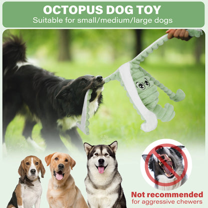 Octopus Pet Grinding Teeth Squeaky Plush Toy.                                , Chewing Toy For Dog Interactive Supply, Animal Pet Toy For Small Medium Dog