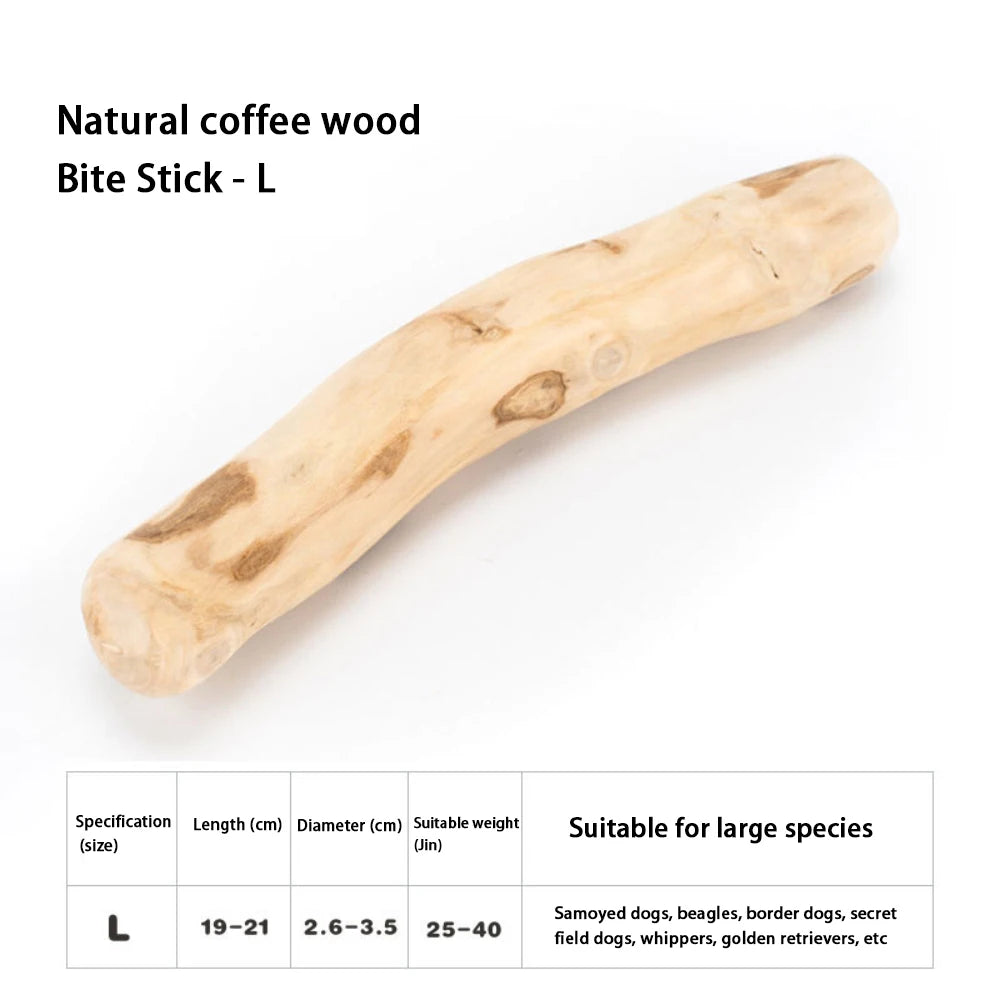 Coffee Wooden Dog Chew Stick.