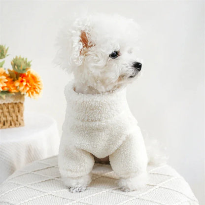 Winter Fleece Sweatshirt Coat with "ABC" for Small Dogs, Puppies & Cats.