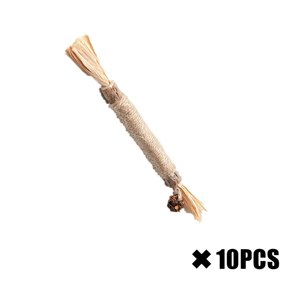 Cat Toys Cleaning Teeth Chew Stick with Catnip.