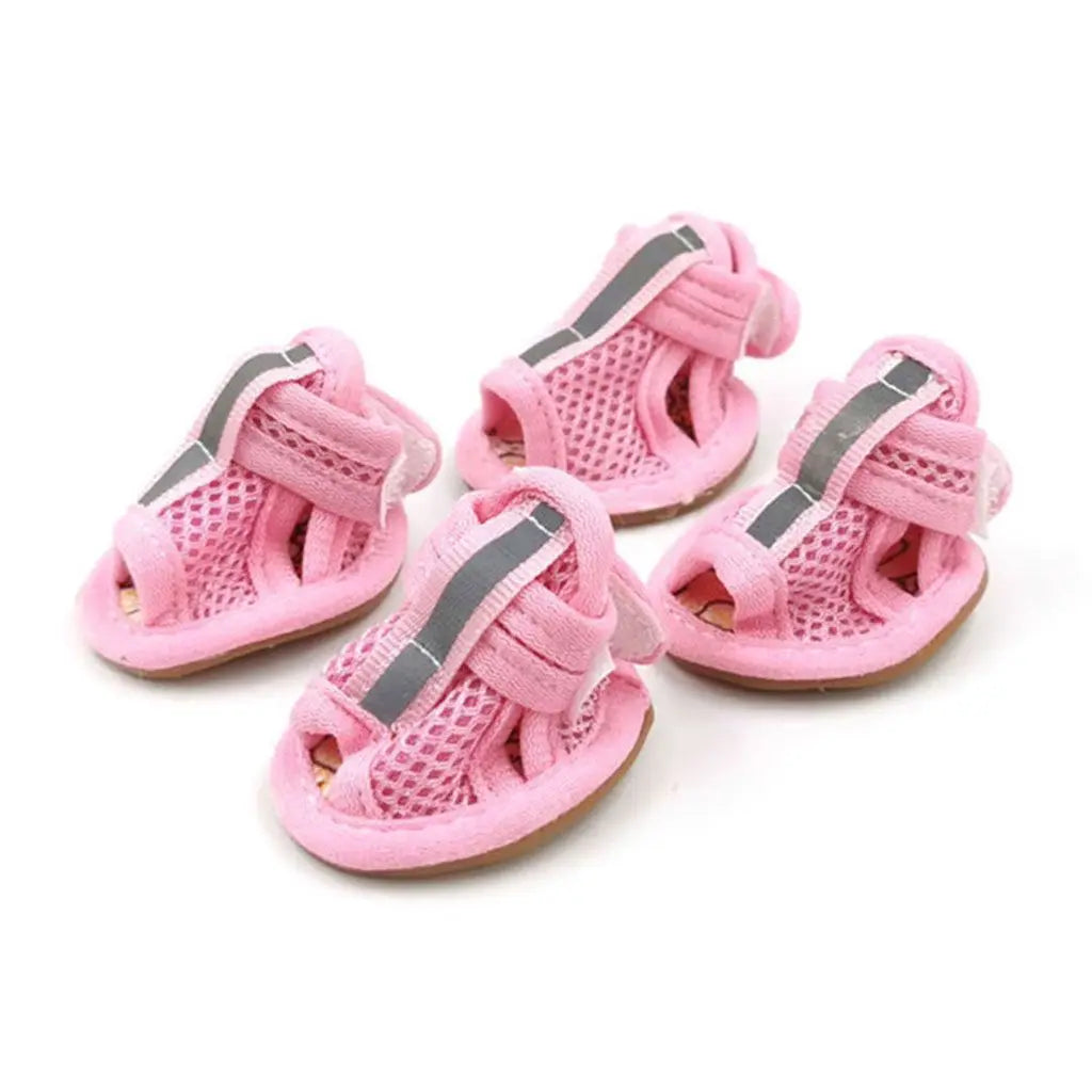 Pet Sandals with Reflective Straps for Spring and Summer.