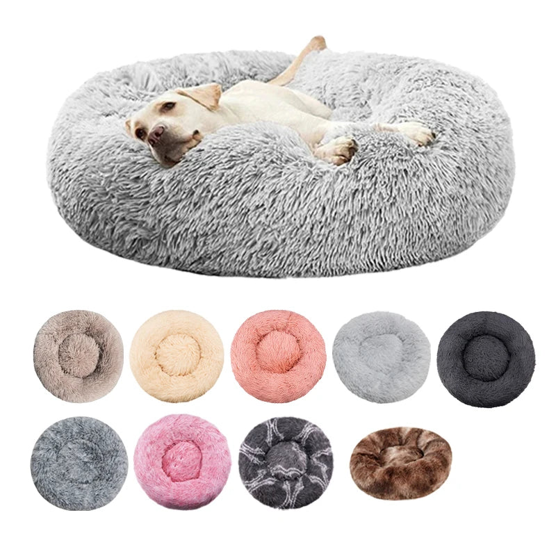 Round Winter Warm Pet Bed.