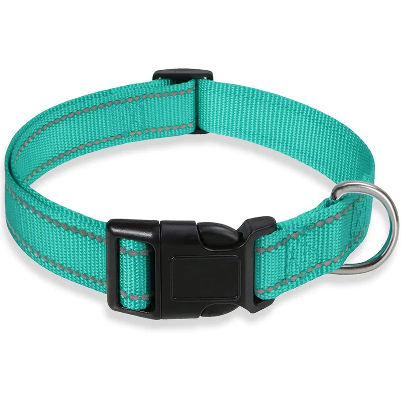 Adjustable Reflective Dog Collar Strap.