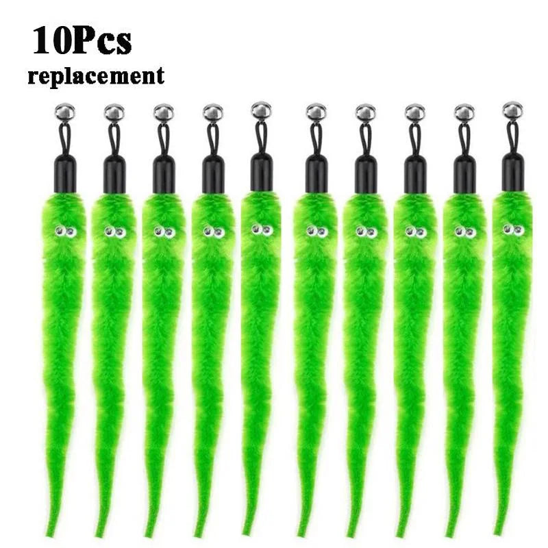 Replace Plush Cat Toy Worms, and Stick