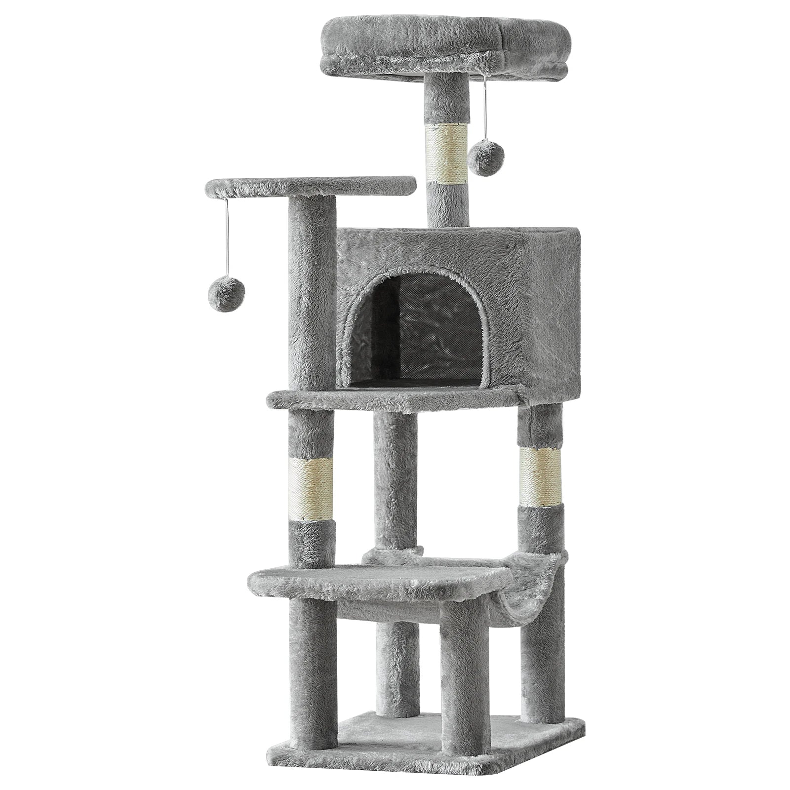Cat Tree Tower for Pet Furniture, Scratching Posts, and House for Indoor Cats.