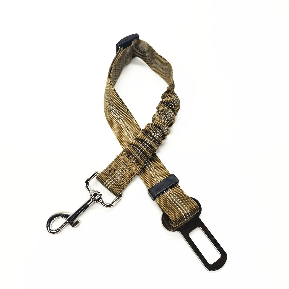 Adjustable Pet Car Seat Belt Leash for Dog Safety.  Has Nylon, Reflective, Cushioning, Elasticity Leash.