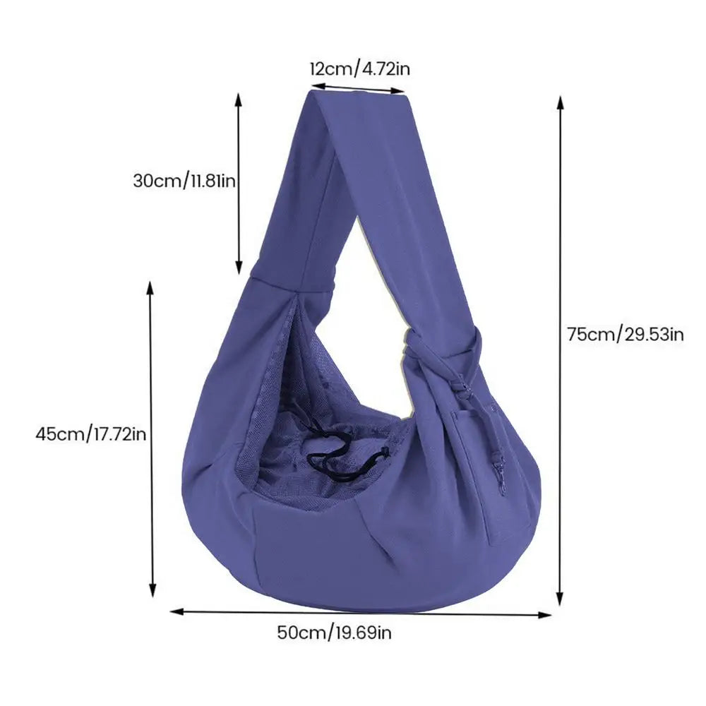 Sling Carrier Reversible Carrying Bag for Cats, Dogs, and Puppies.