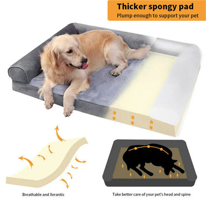 Dog Beds with an Orthopedic Pet Mattress and a Bed Cushion.