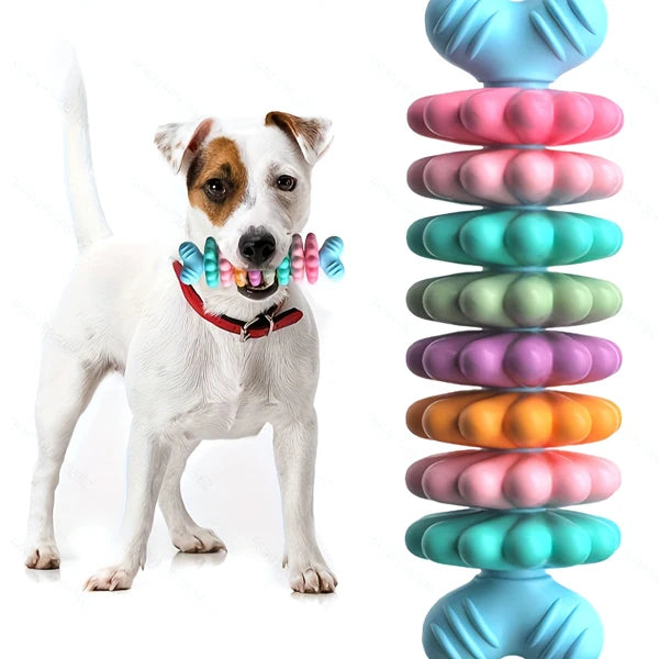 2 Pieces Pet Toy Dog and Cat Chew Bone, Durable and Teething-resistant Design.