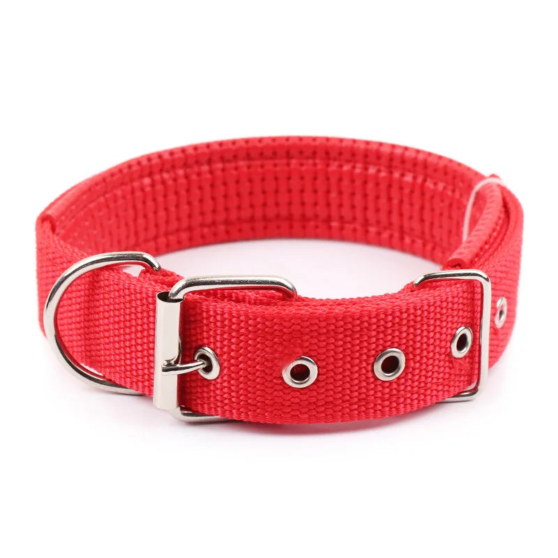 Solid Nylon Dog Collars for Small, Medium and Large Dogs.