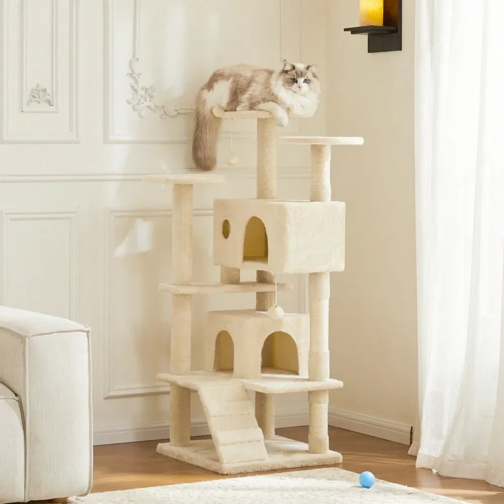 Cat Tree Tower For Indoor Cats,  Has Scratching Post.