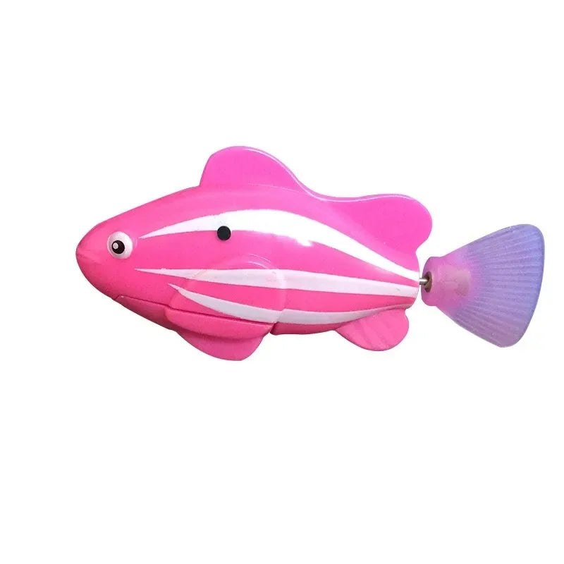 Cat Toy LED Glowing Swimming Robot Fish.