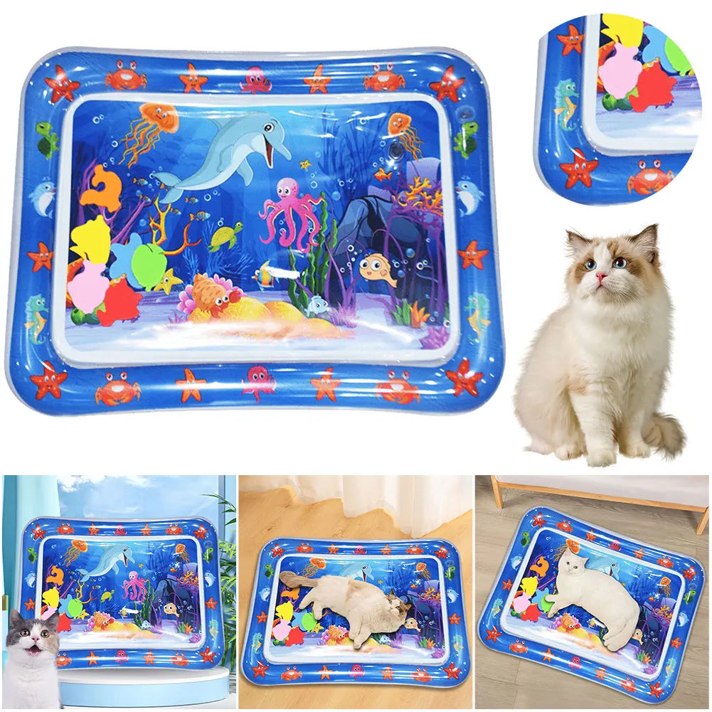 Water Playmat with Fish Sensor and Cat Toys for Indoor Cats.