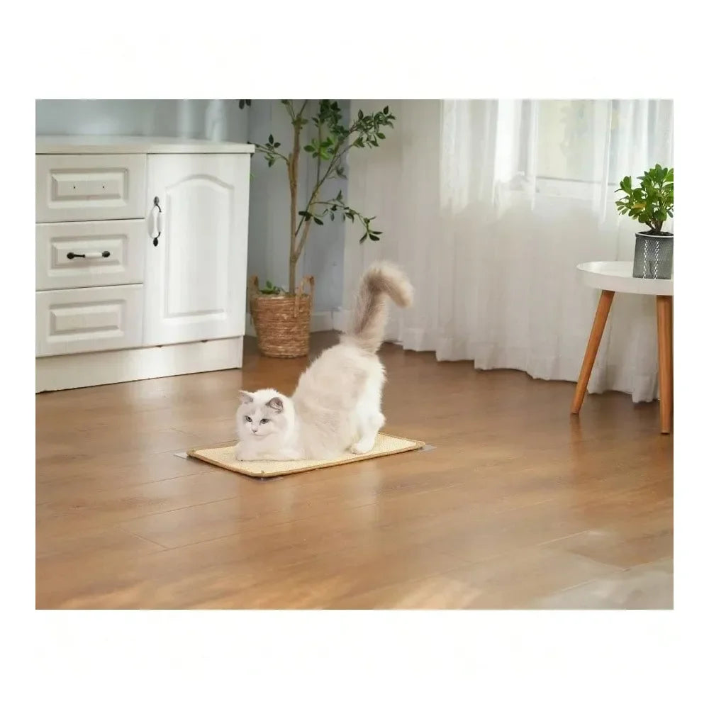 2 Sheets of Hemp Cat Scratchers for Cat Tower, Wall, etc.