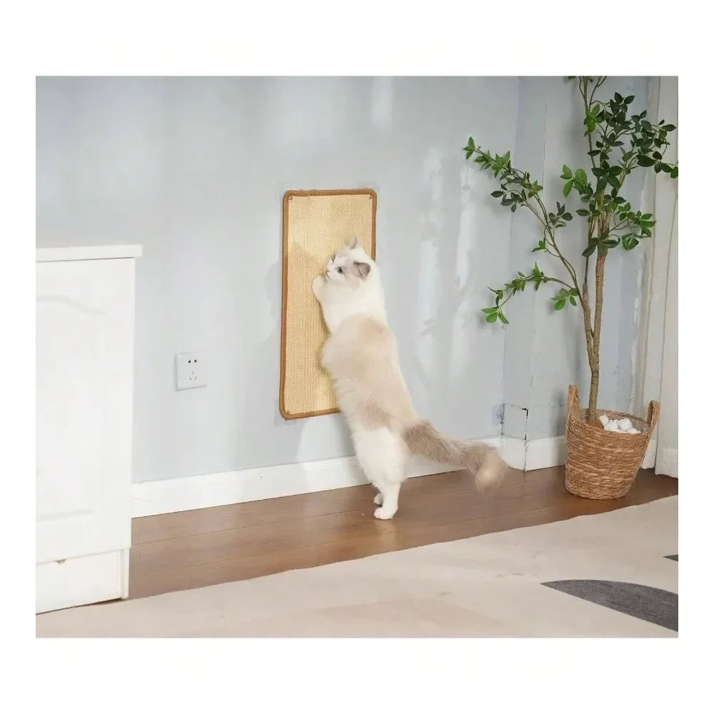 2 Sheets of Hemp Cat Scratchers for Cat Tower, Wall, etc.