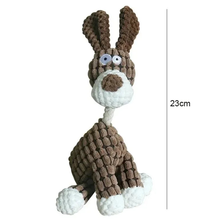 Plush Squeaky Puppy Interactive Chew Toys.