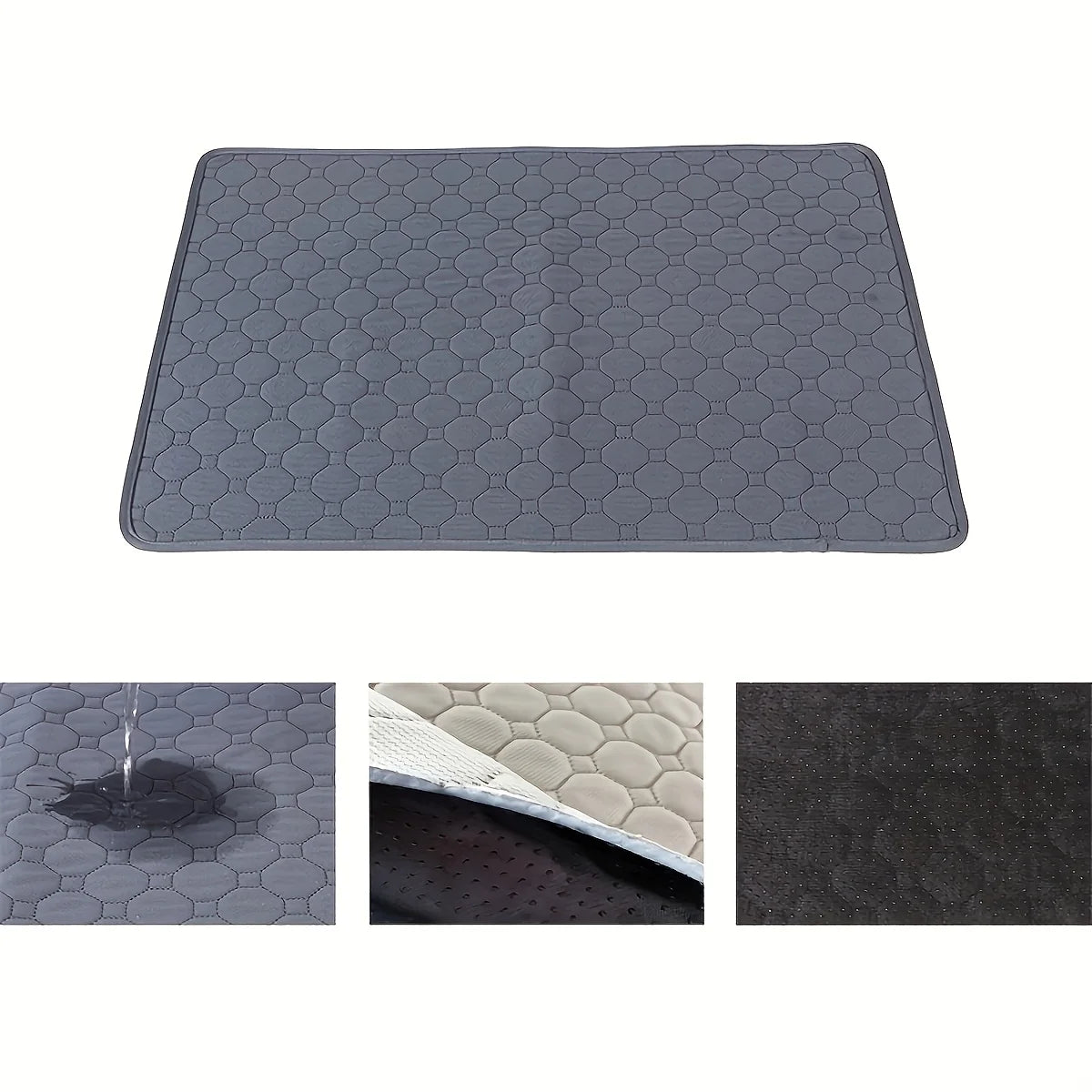 Winter Dog Pee Pad Reusable, Washable Dog Urine Mat.  Waterproof,  Absorbent, Puppy and Cat Training.