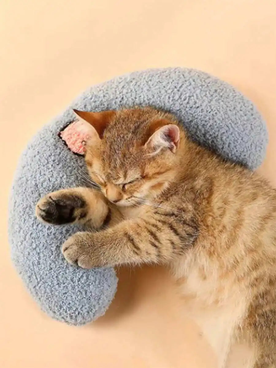 Dog and Cat Sleeping Pillow Fashion Neck Protector and Puppy U-Shaped Kitten Headrest Pillows.