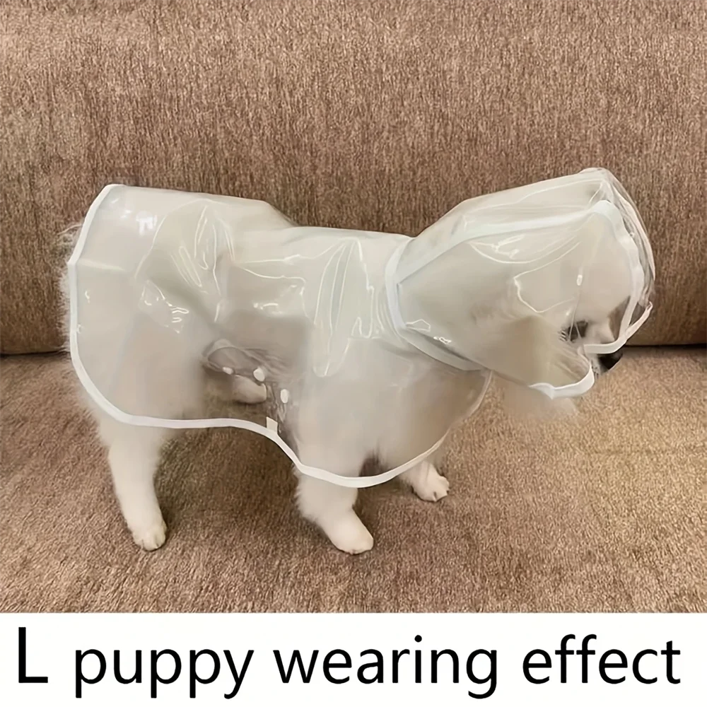 Transparent Waterproof Dog Raincoat, Raincoat for Small and Medium Sized Dogs and Cats.