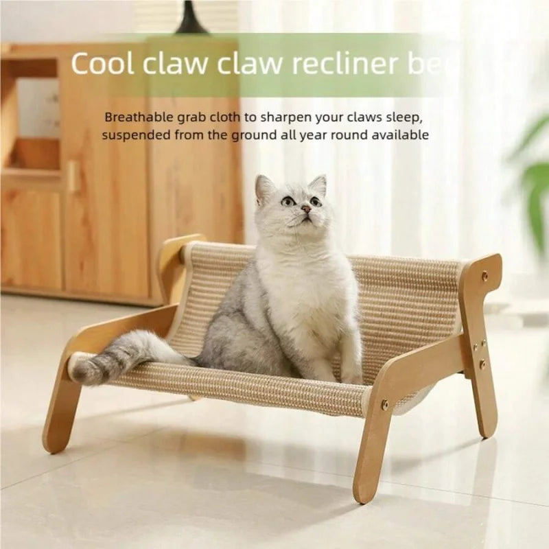 Cat Hammock Sofa, Durable Lint-Free Large Cat Scratching Post.