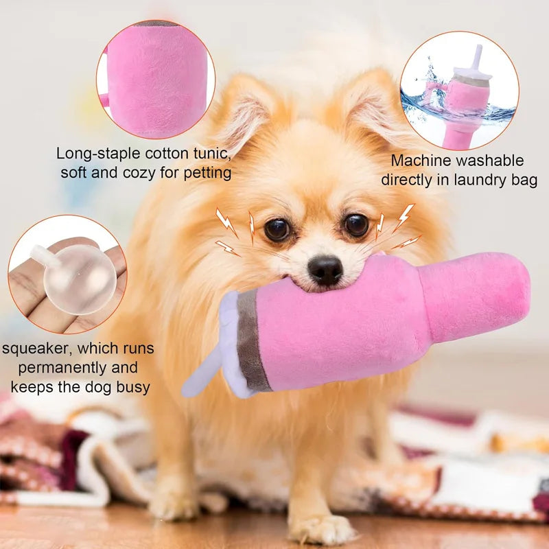 Squeaky Dog Cup Chew Toy.