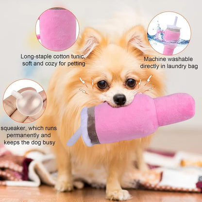 Squeaky Dog Cup Chew Toy.
