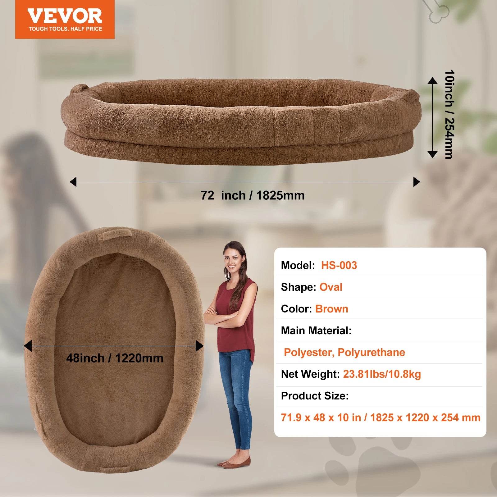 Human Dog Bed for Adult Human and  Dog in Dog Bed to bond.