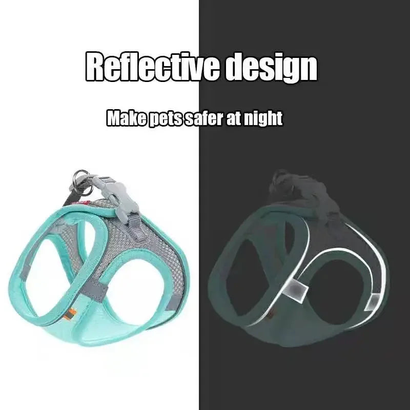 Vest-Style Dog Harness and Leash Set.