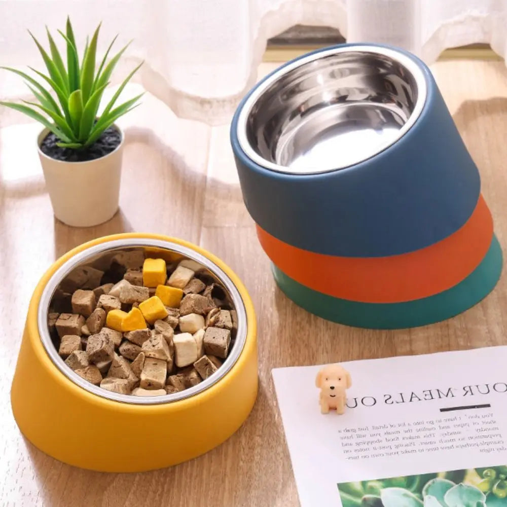 Raised Pet Feeder Bowl for Dogs and Cats.