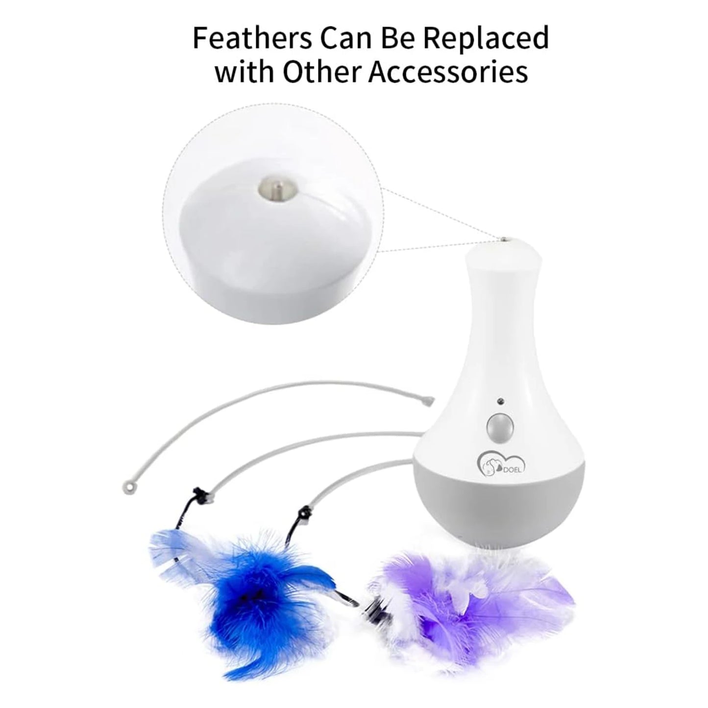 Cat Interactive Automatic Feather Kitten Teaser.