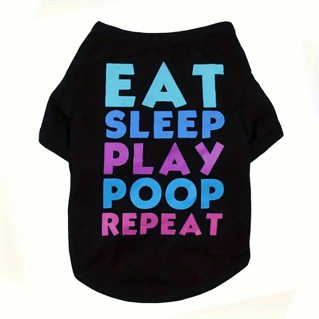 1 Piece Dog Printed T-Shirt. It is a Cute Breathable Vest T-Shirt for Spring and Summer.