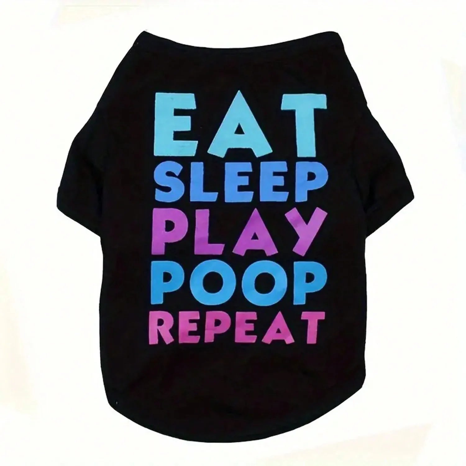 1 Piece Dog Printed T-Shirt. It is a Cute Breathable Vest T-Shirt for Spring and Summer.